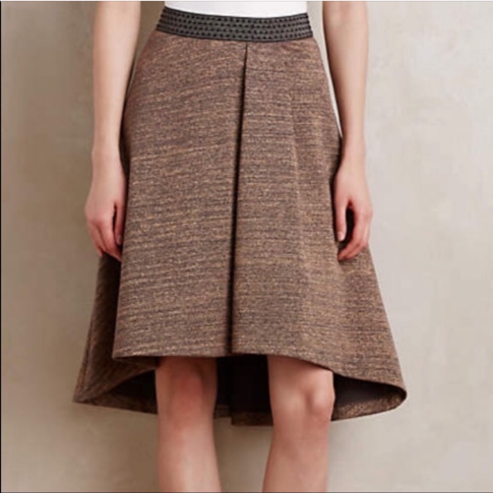 Anthropologie HD Paris Sparkle High Low Skirt